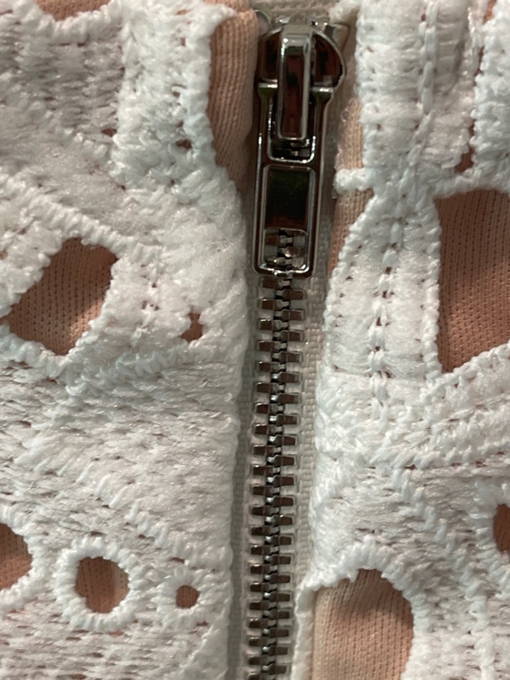 Gianni Bini White Crochet Lace Cottagecore Midi Pencil Dress Size XL - Picture 6 of 8